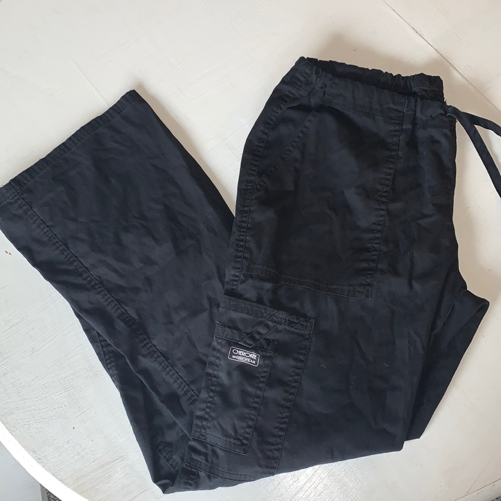 Cherokee black scrub pants
